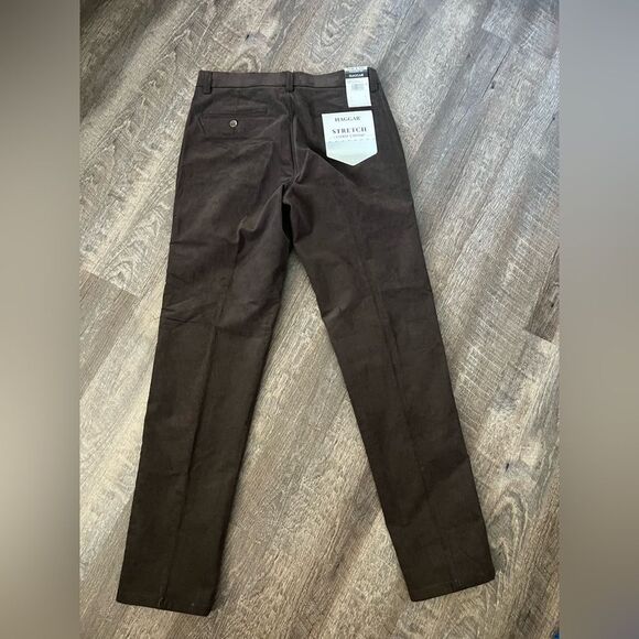 Haggar Classic-Fit Expandable Waistband Corduroy Straight Leg Pants-Size 32x32 - Picture 3 of 6